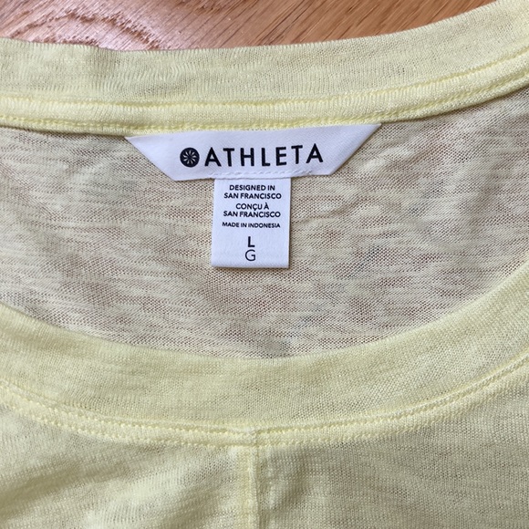 Athleta Breezy Twist Tank L Honeysuckle Yellow - Picture 2 of 8